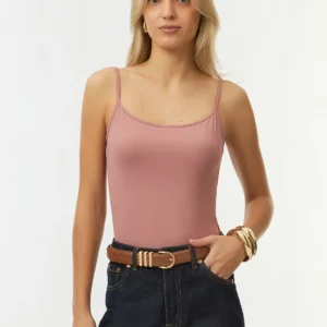 Basic tank top with straps