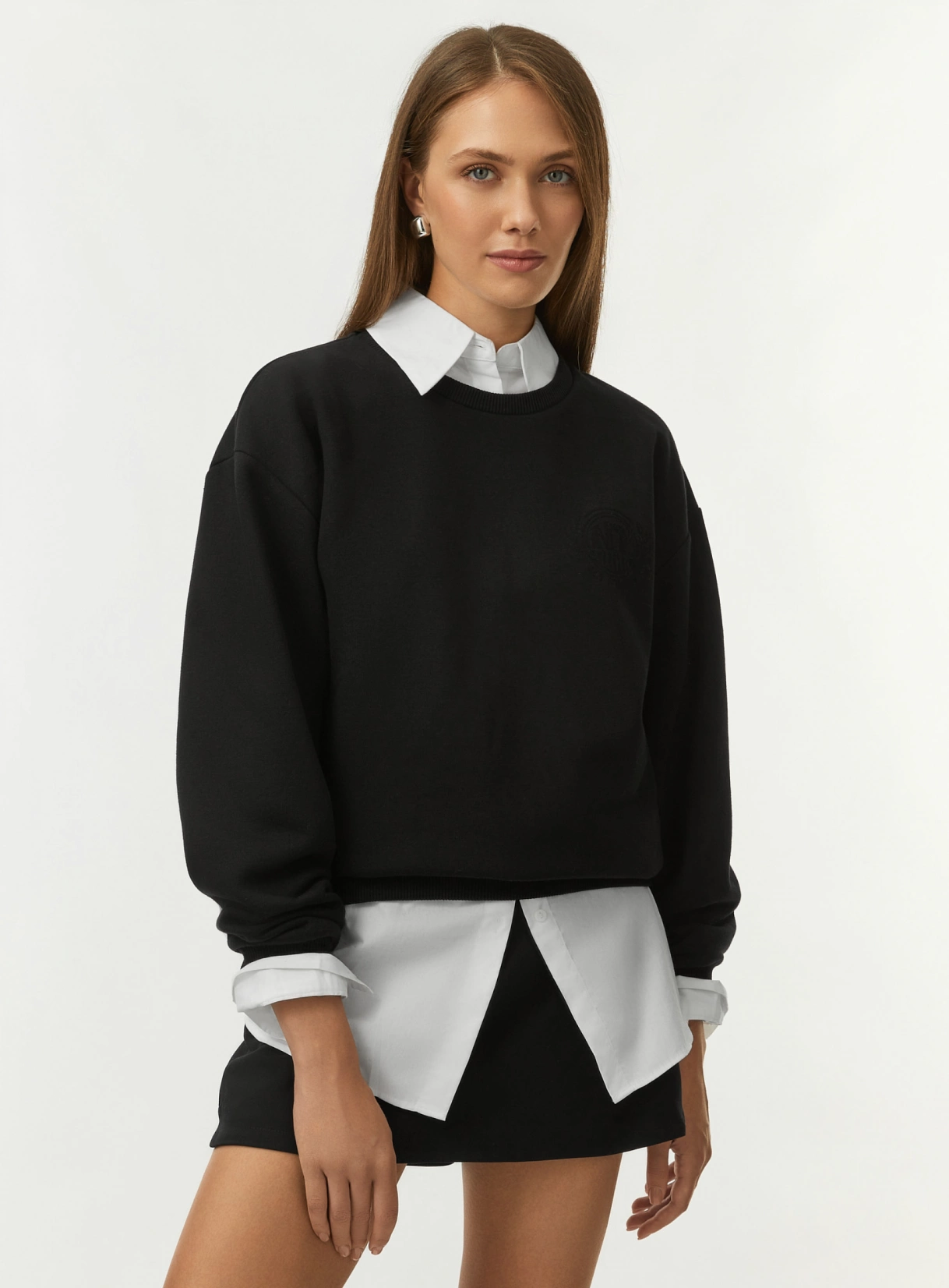 Sweatshirt made of brushed fabric